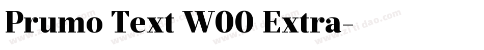 Prumo Text W00 Extra字体转换
